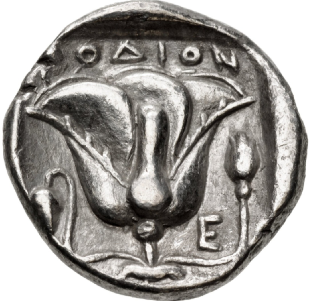 Circa-316-305-Bc.-Islands-Off-Caria,-Rhodos.-Rhodes,-AR-Didrachm